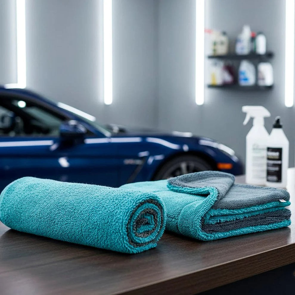 Premium Microfiber Car Cleaning Cloth | Scratch-Free & Ultra-Absorbent { Pack of 4 } (TR-97)