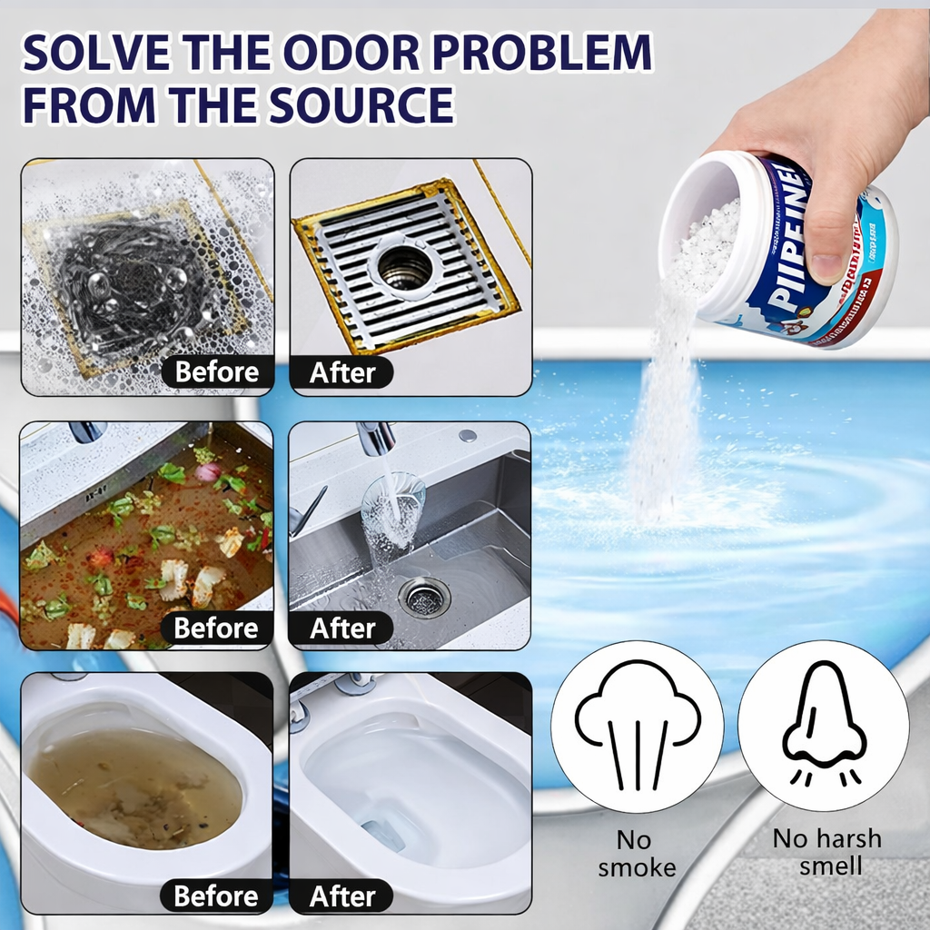 Pipeline Drain Cleaner | Powerful Pipe Unblocker (Buy 1 Get 2 Free)