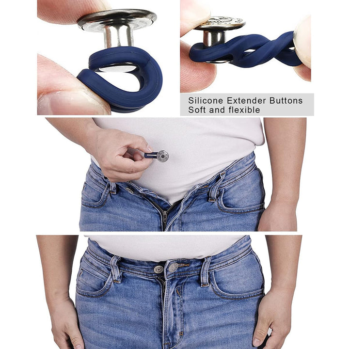 Adjustable Elastic Waist Extender Buttons {pack of 6} (TR-185)