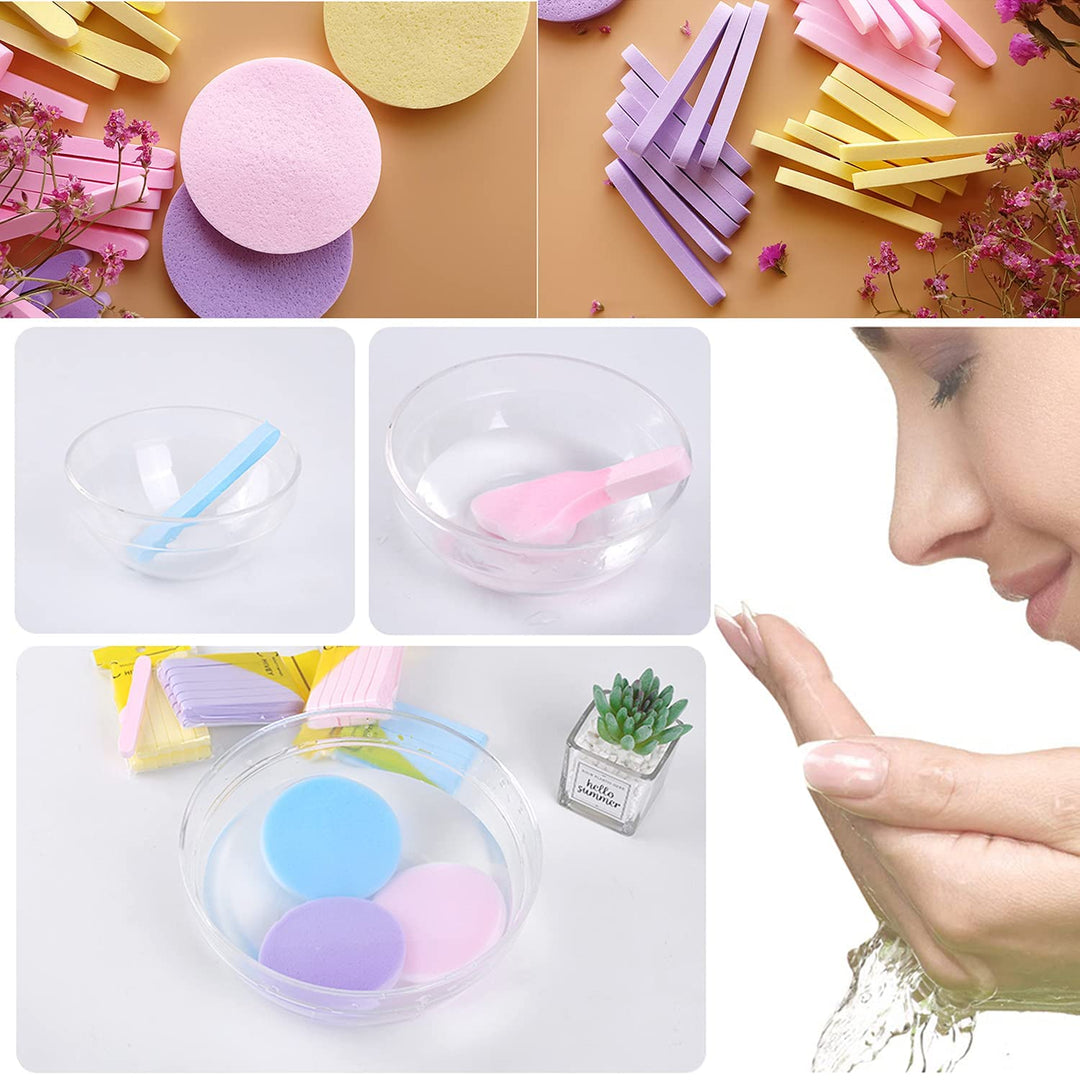 Compressed Facial Sponges For Face Cleansing-(pack of 12) (TR-188)