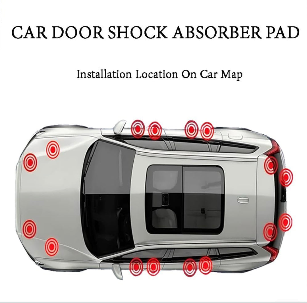 Car Door Shock Absorber Pads (Pack of 10) – Protectors for Silent & Damage Free Doors