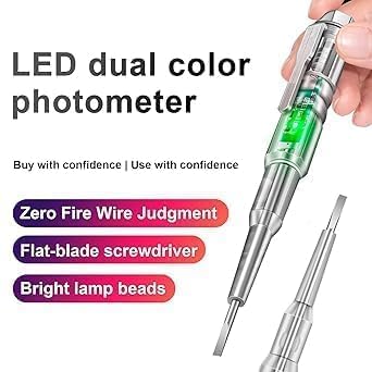 Voltage Tester Pen  with Screwdriver (Pack of 2)