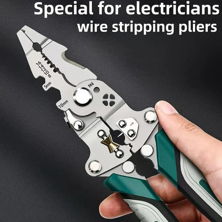 Foldable Wire Stripper Pliers with Cutting & Crimping Function (TR-198)