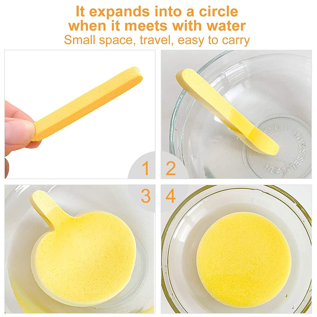 Compressed Facial Sponges For Face Cleansing-(pack of 12) (TR-188)
