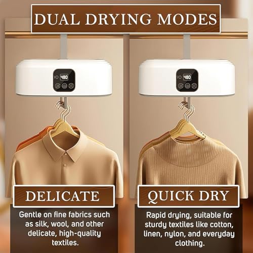 Dryer Dock Electric Cloth Warmer - Portable Cloth Warming Machine for Home,Warming Bag, and Towel Rack - Automatic Wet Clothing Air Warmer,White,Acrylonitrile Butadiene Styrene Dryer (Multicolour)|B0FHFYBXT6