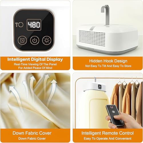 Dryer Dock Electric Cloth Warmer - Portable Cloth Warming Machine for Home,Warming Bag, and Towel Rack - Automatic Wet Clothing Air Warmer,White,Acrylonitrile Butadiene Styrene Dryer (Multicolour)|B0FHFYBXT6