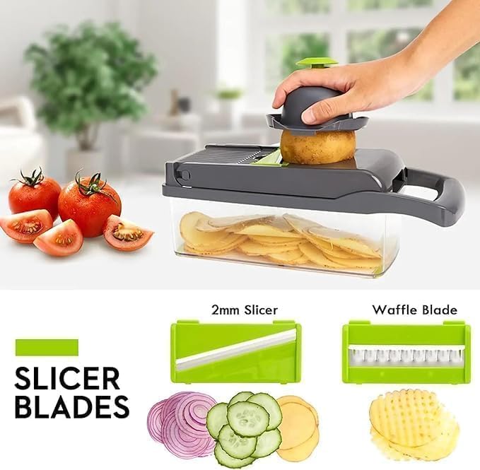 14-in-1 Multi-Functional Vegetable Chopper | Slice, Dice, Chop & Prep in Seconds