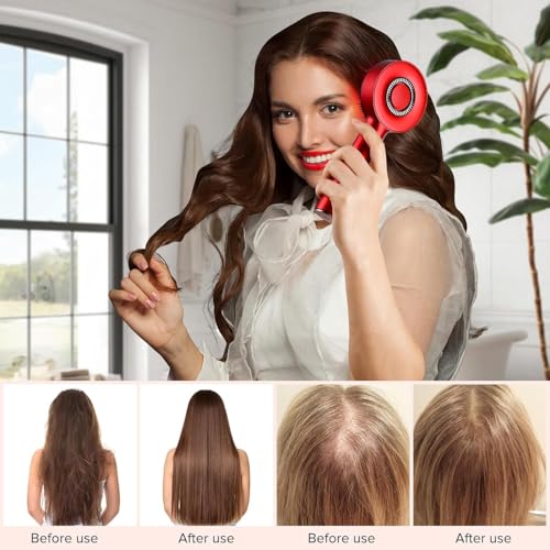 Premium Head Scalp Electric Massager Comb | Scalp Massaging Brush with 2 In 1 Hair Oil Applicator | IPX7 Waterproof, Portable Deep Massager For Hair & Head Relaxation at Home|B0FCLQVCWP
