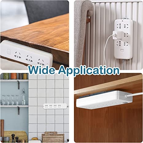 Adhesive Punch-Free Socket Holder (Pack of 2)