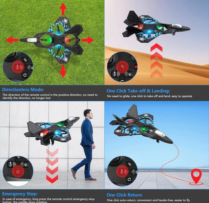 Unbreakable RC Fighter Jet Plane | Remote Control Flying Drone Toy