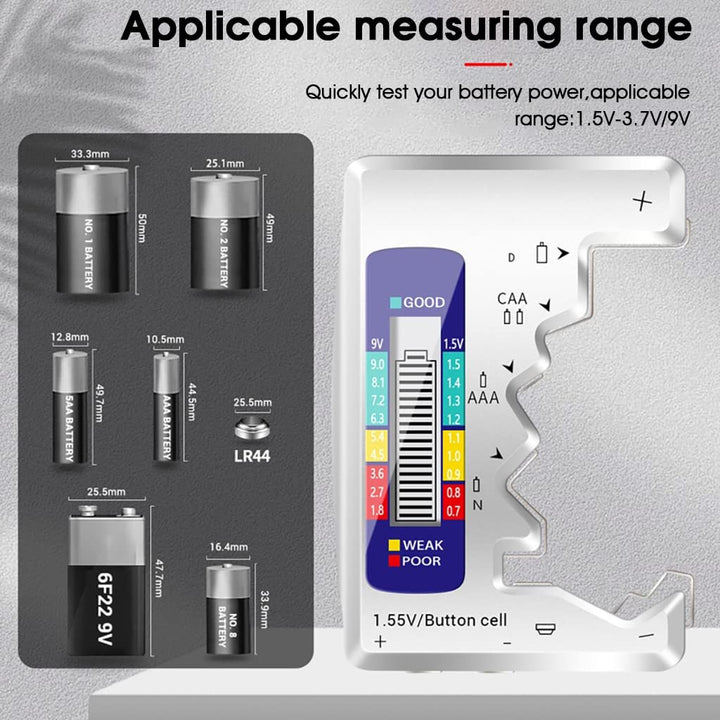 Universal Digital Battery Checker Device