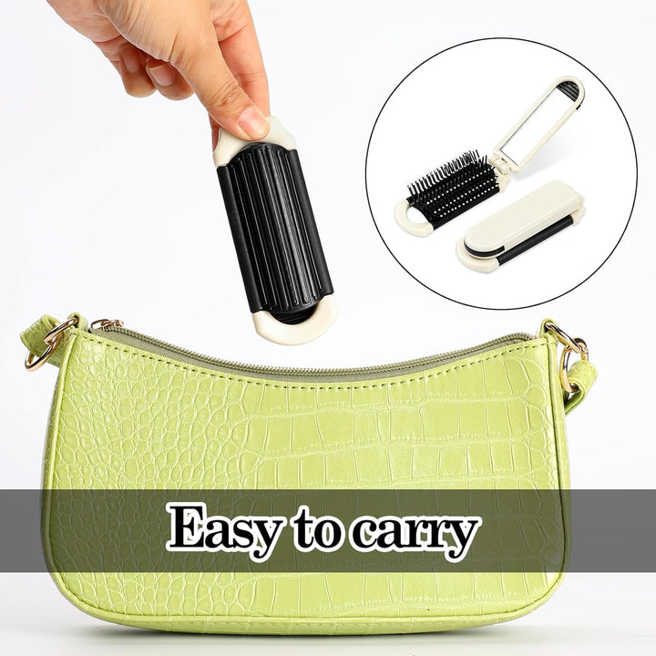 Foldable Hair Brush with Mirror (TR-171)