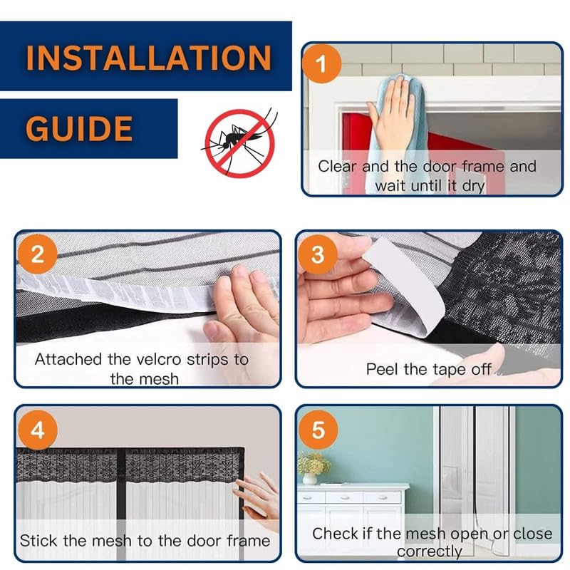 Magnetic Mosquito Net for Door (TR-182)