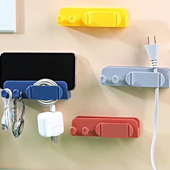 3 in 1 Cable & Earphone Wire Holder Clips  (TR-214)