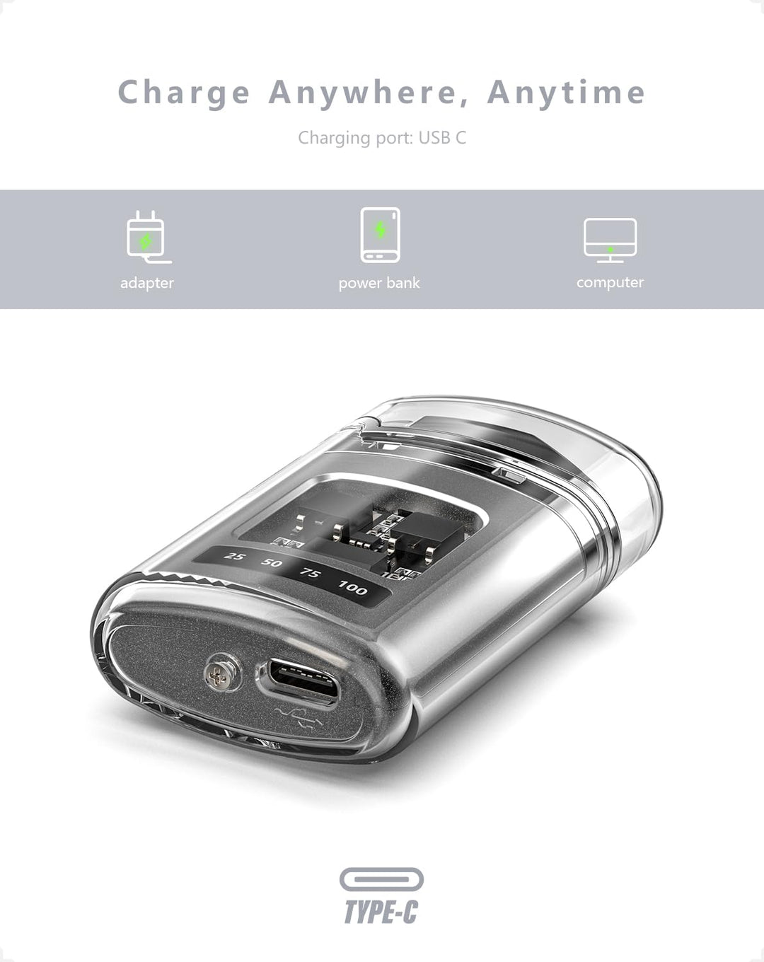 Electric Lighter Usb C Rechargeable (TR-197)