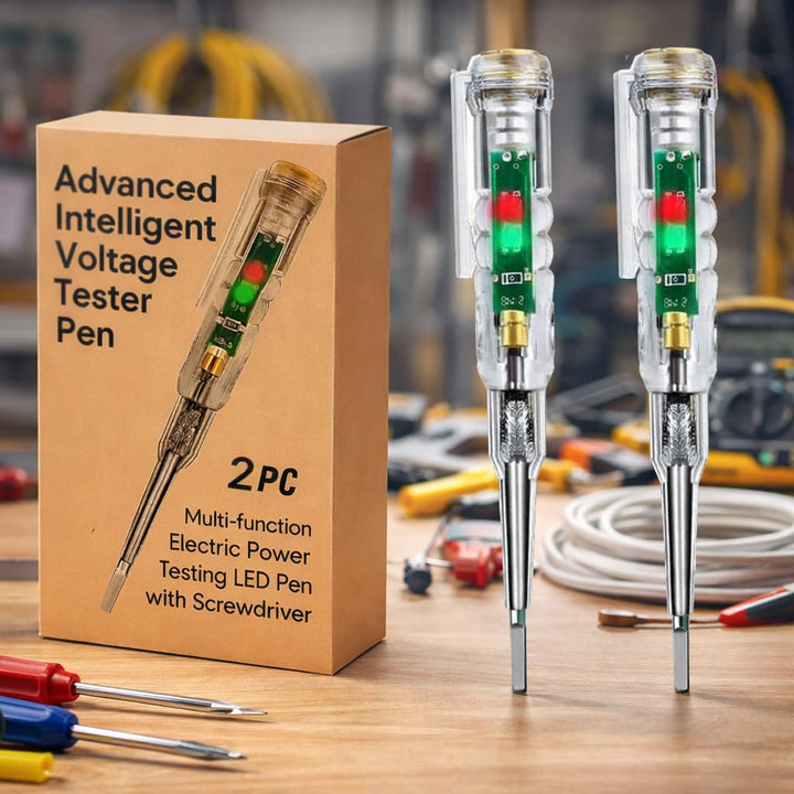 Voltage Tester Pen  with Screwdriver (Pack of 2)