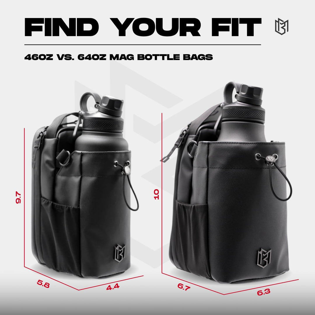 Magnetic Gym Bottle Sling – Hands-Free Bottle Holder with Storage Ideal for Gym , Travel