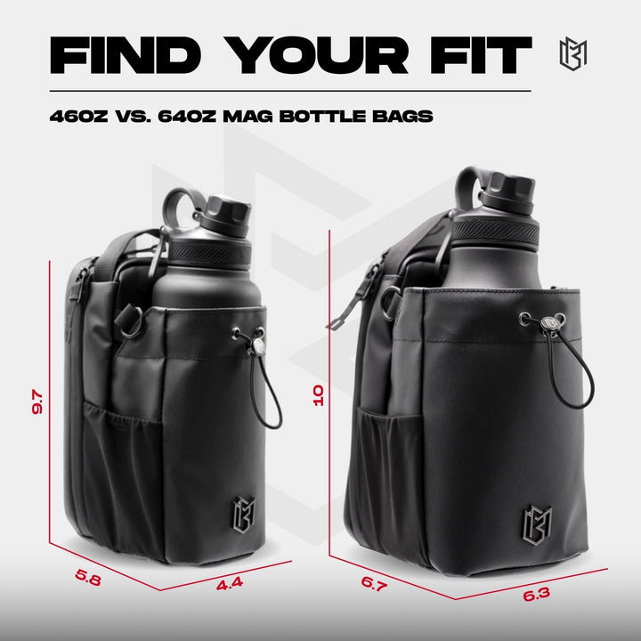 Magnetic Gym Bottle Sling – Hands-Free Bottle Holder with Storage Ideal for Gym , Travel