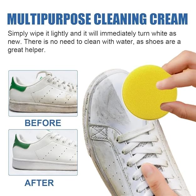 White Shoe Cleaning Cream – Instantly Restore Bright & Spotless Shoes