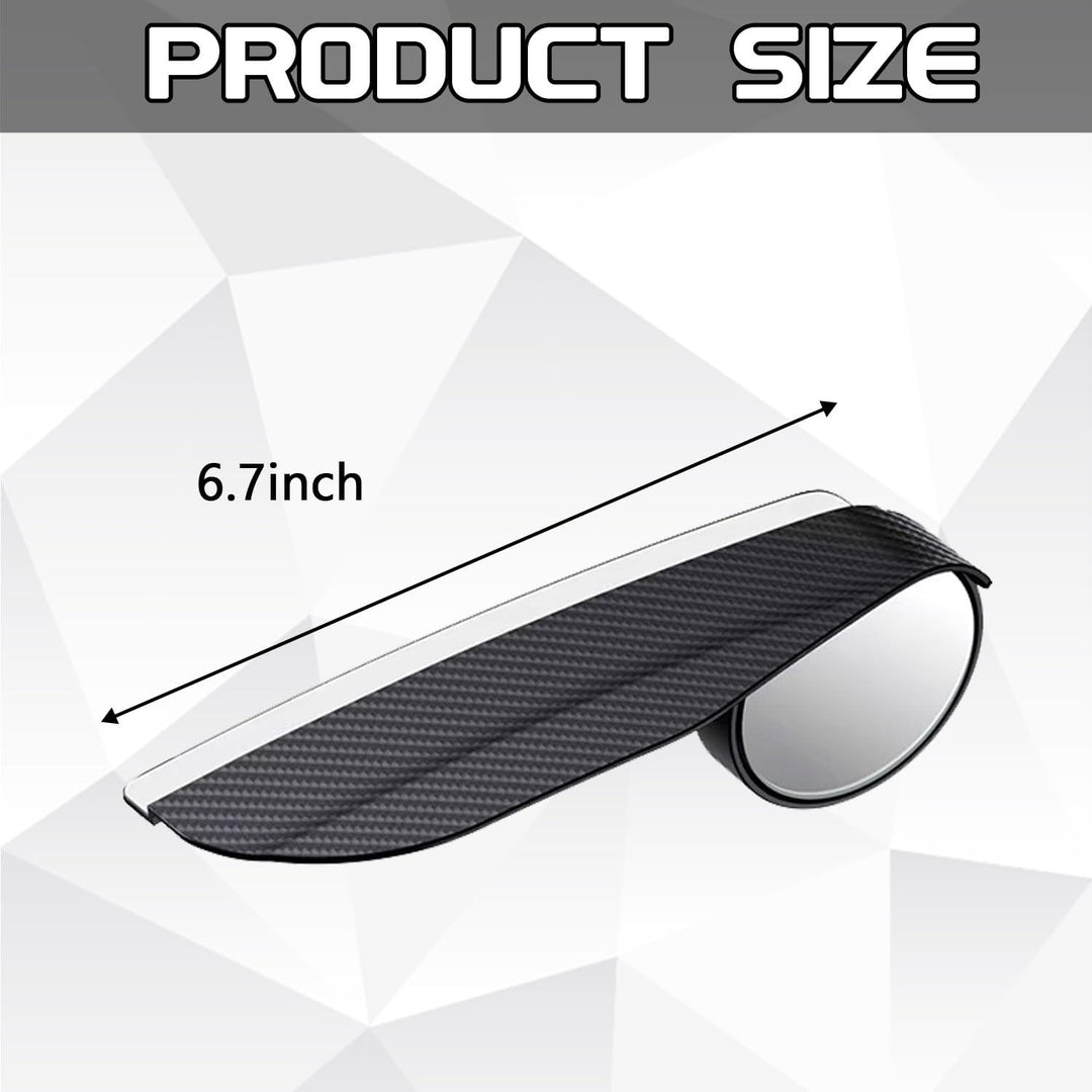2-in-1 Car Blind Spot Mirror with Rain Guard (2pcs) – 360° Adjustable Safety Mirror for All Cars (TR-183)