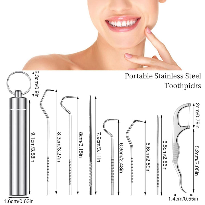 7-in-1 Teeth Cleaning Tool Kit | Removes Dirt & Yellow Stains