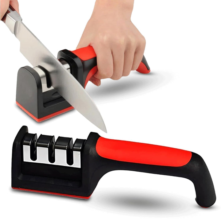 Knife Sharpener Tool with 3-Stage System