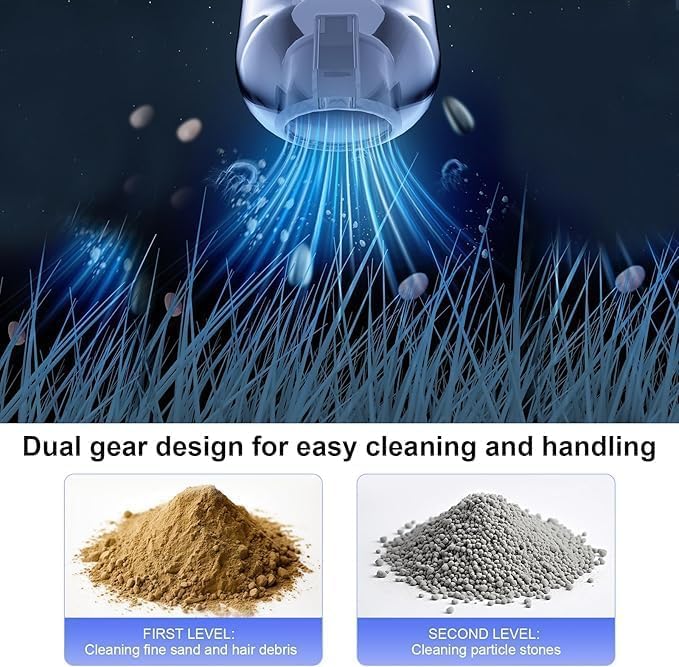 High Power Cordless Vacuum Cleaner with 21,000Pa Suction, Detachable Batteries & Multi-Nozzle Cleaning Kit