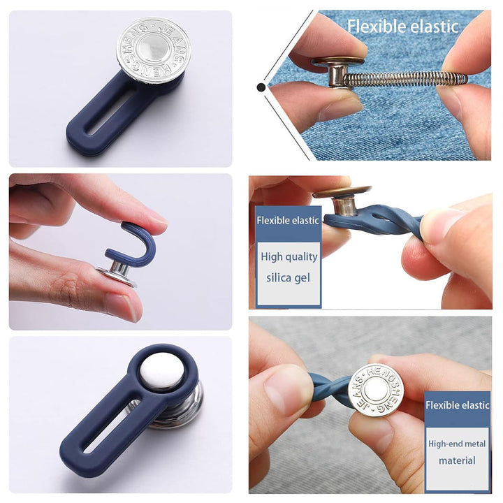 Adjustable Elastic Waist Extender Buttons {pack of 6} (TR-185)