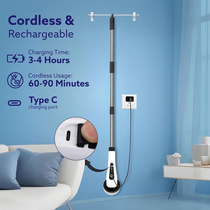 Royal Electric Spin Scrubber, Cleaning Brush Scrubber for Home