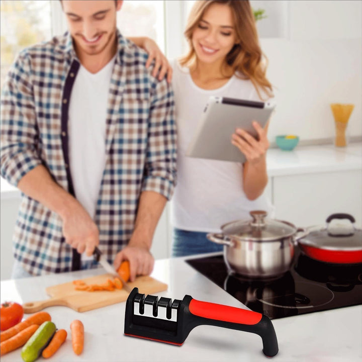 Knife Sharpener Tool with 3-Stage System