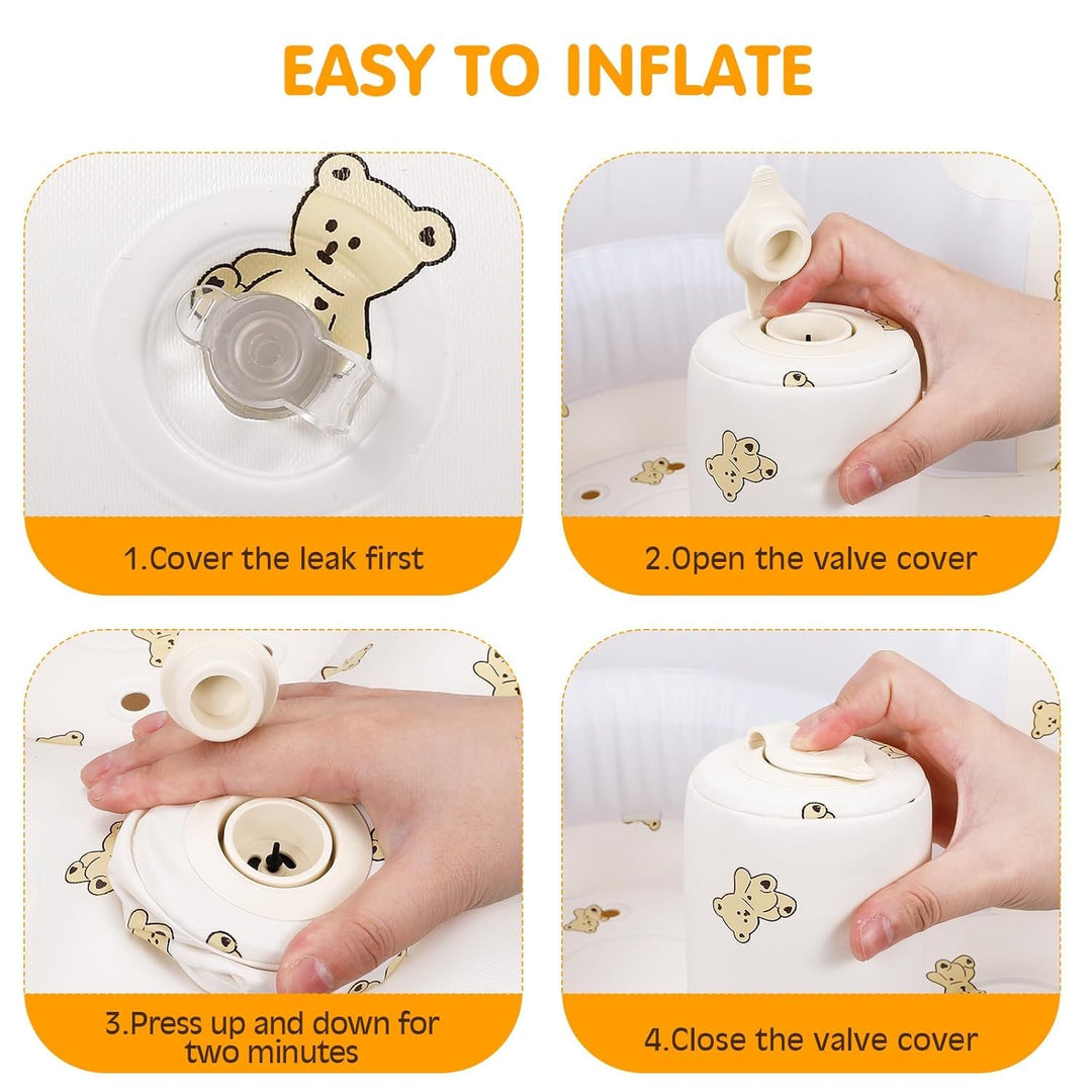 Inflatable Baby Support Sofa Seat for 3-36 Months