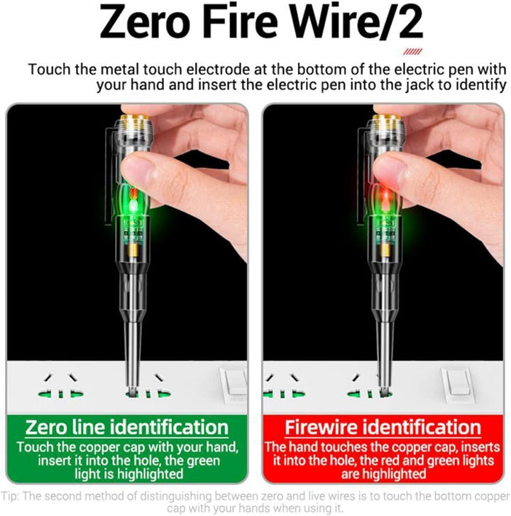 Voltage Tester Pen  with Screwdriver (Pack of 2)
