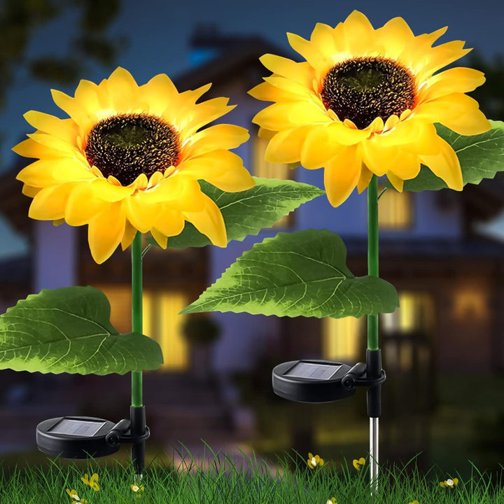 Sunflower Shaped Solar Lights Outdoor Waterproof