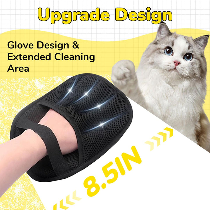 Pet Hair Remover Gloves – Pack of 2 | Reusable Pet Grooming & Lint Removal Gloves (TR-196)