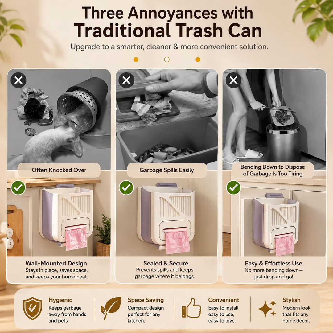 Multipurpose Hanging Trash Can for Kitchen & Home (TR-209)