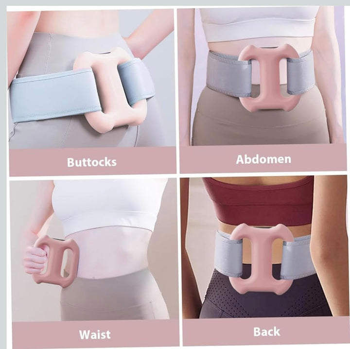 Electric Waist Slimming Fascia Massage Ring ‚Äì Rechargeable Vibration Body Massager with Strap (TR-98)