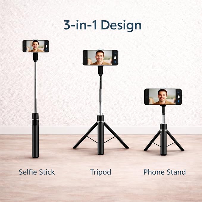 3-in-1 Selfie Stick Tripod with Light – 170CM Extendable Stand for Reels, Vlogs & Photos