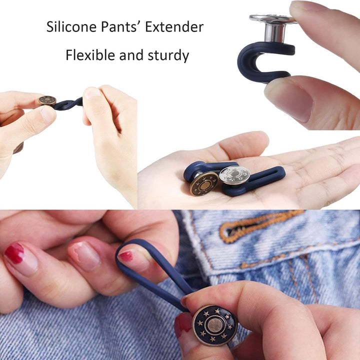 Adjustable Elastic Waist Extender Buttons {pack of 6} (TR-185)