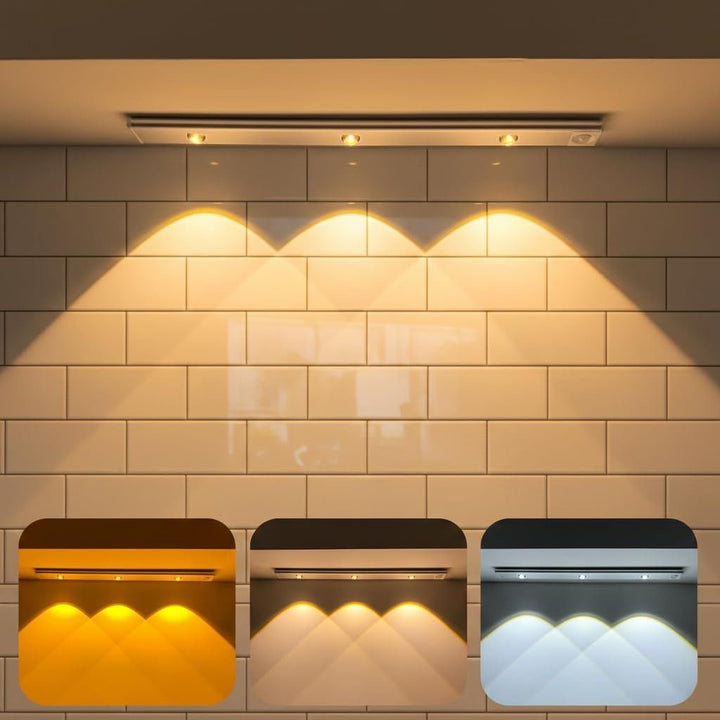 Motion Sensor LED Under Cabinet Light | USB Rechargeable | Magnetic Wireless Wardrobe & Kitchen Light