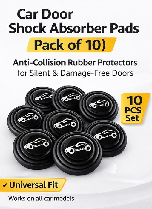 Car Door Shock Absorber Pads (Pack of 10) – Protectors for Silent & Damage Free Doors