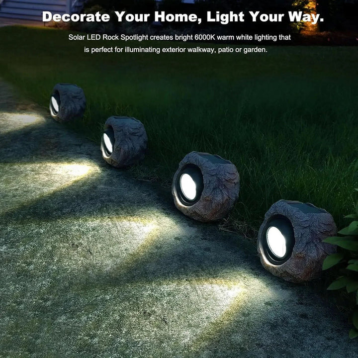 Solar Rock Garden Light – Waterproof Outdoor Decorative Lamp