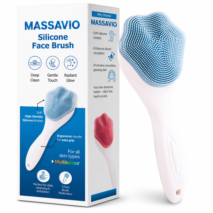 Silicone Face Brush for Daily Cleansing & Exfoliation (TR-184)