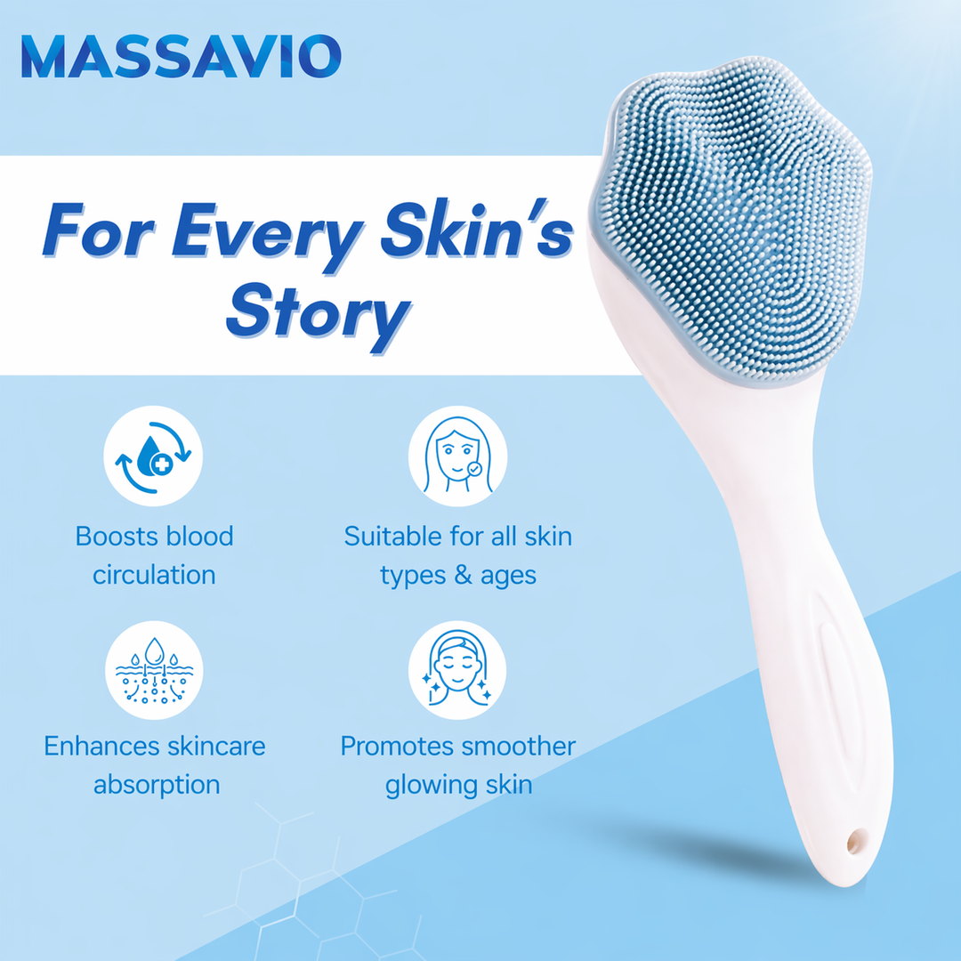 Silicone Face Brush for Daily Cleansing & Exfoliation (TR-184)