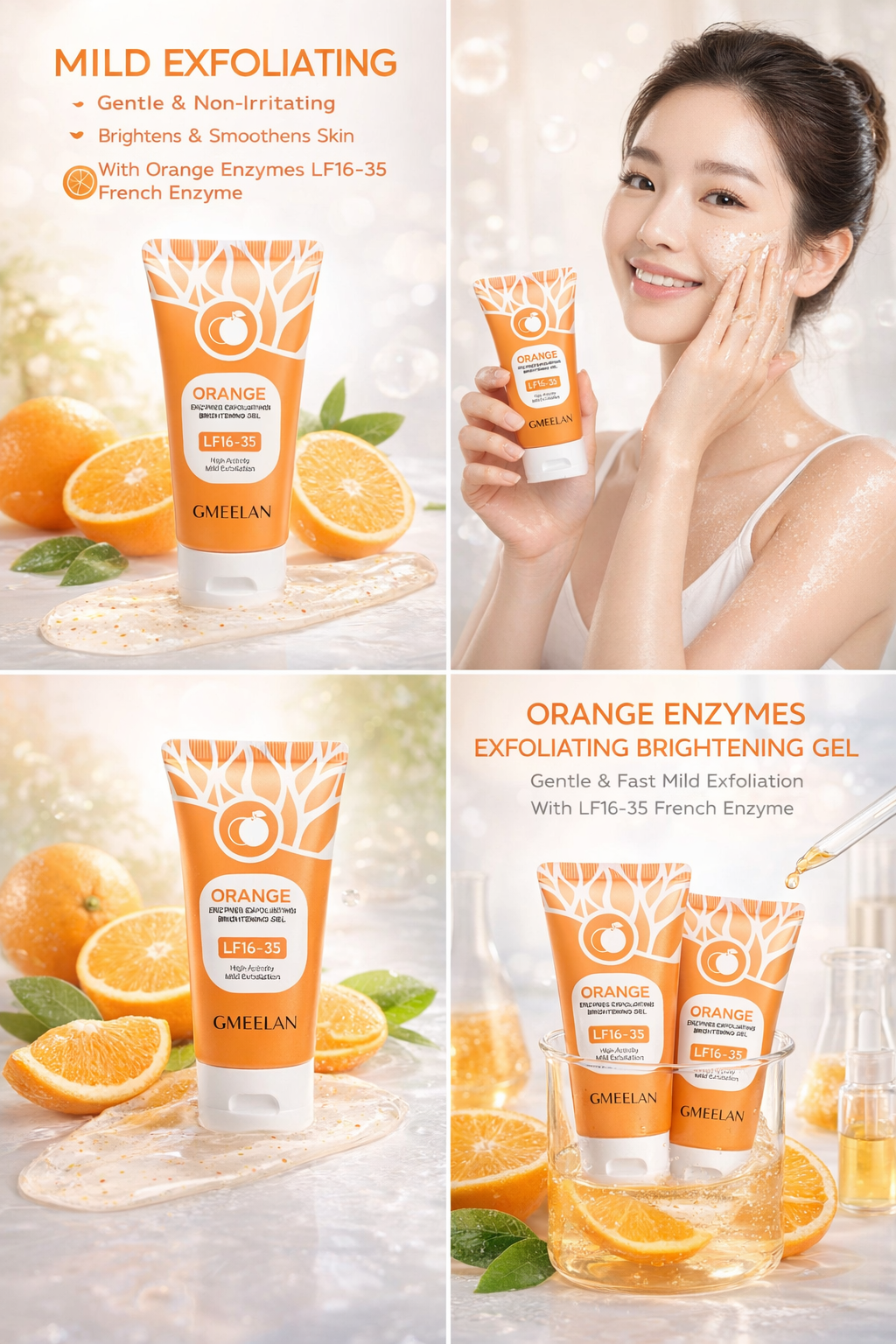 Orange Enzymes Exfoliating Gel | Enzyme-Powered Glow & Gentle Skin Renewal