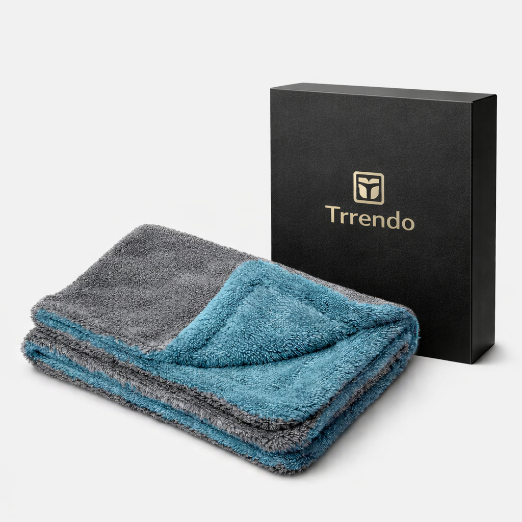 Premium Microfiber Car Cleaning Cloth | Scratch-Free & Ultra-Absorbent { Pack of 4 } (TR-97)