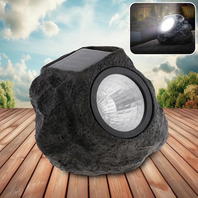 Solar Rock Garden Light – Waterproof Outdoor Decorative Lamp
