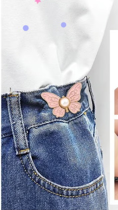 Butterfly Invisible Belt For Kids & Women (Pack of 4)