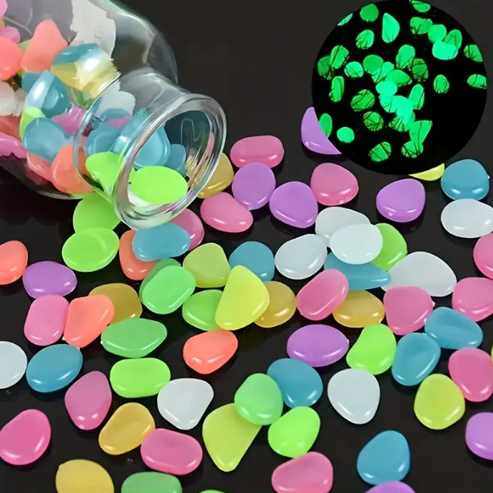 Glow In Dark Garden Rocks (Pack Of 100 pcs)