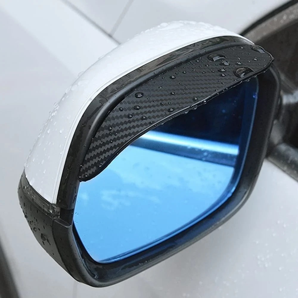 2-in-1 Car Blind Spot Mirror with Rain Guard (2pcs) – 360° Adjustable Safety Mirror for All Cars (TR-183)